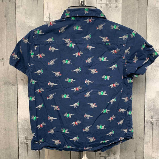 Size 4 Navy Graphic Free Planet Button Up