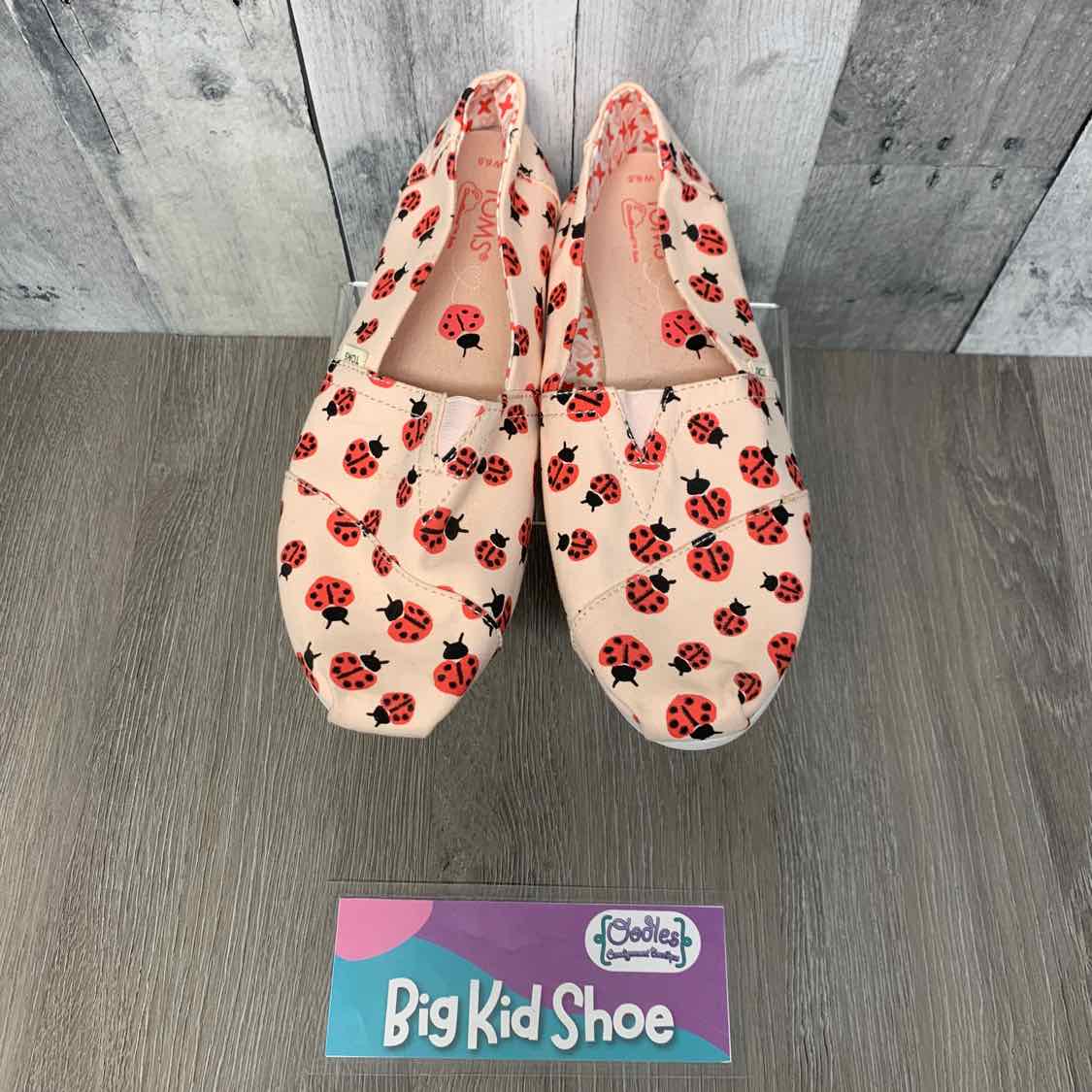 Size 6.5 Pink/Red Toms Sneakers