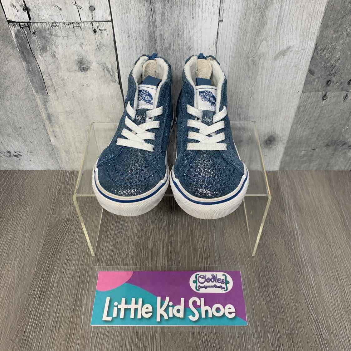 Size 5 Blue/White Vans Sneakers - OodlesCB