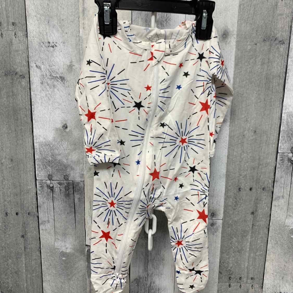 Size 3-6 Months Red/White/Blue Little Buggins Romper