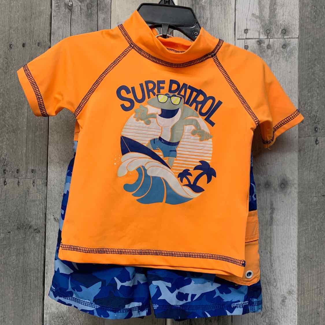 Size 18 Months Orange/Blue MickMack 2pc+ Swim Suit - OodlesCB