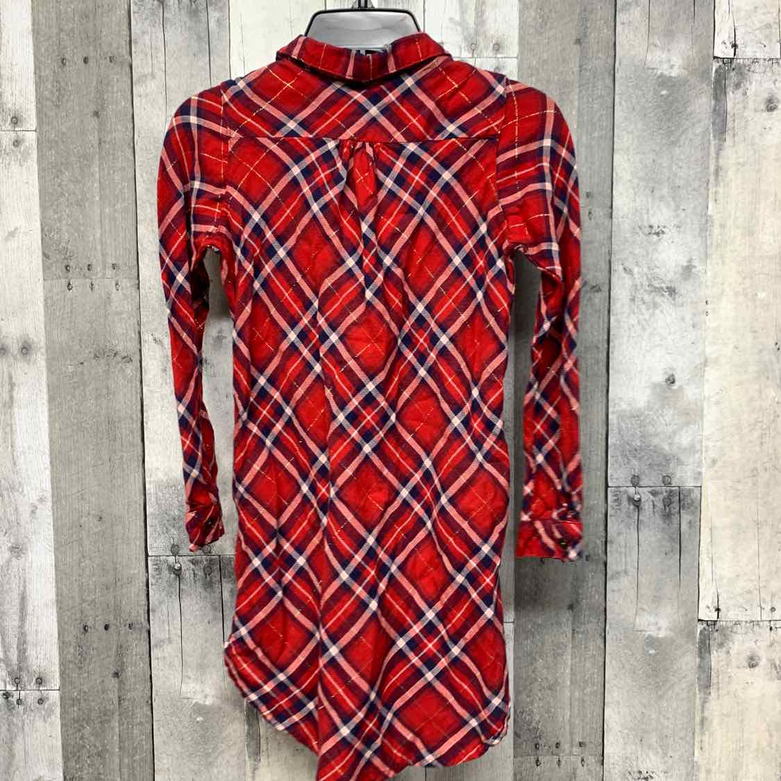 Size 7/8 Red Plaid LOGG Long Sleeve Shirt
