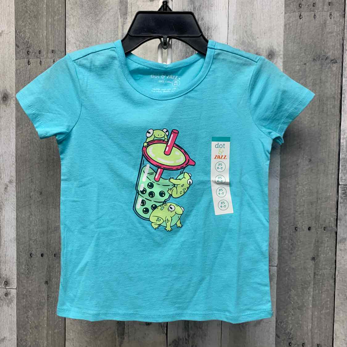 Size 4/5 Blue B Brand T Shirt - OodlesCB