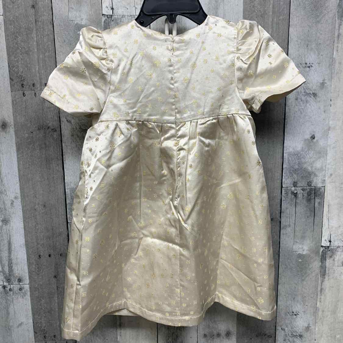 Size 5/6 Ivory/Gold Disney Parks Dress - Party