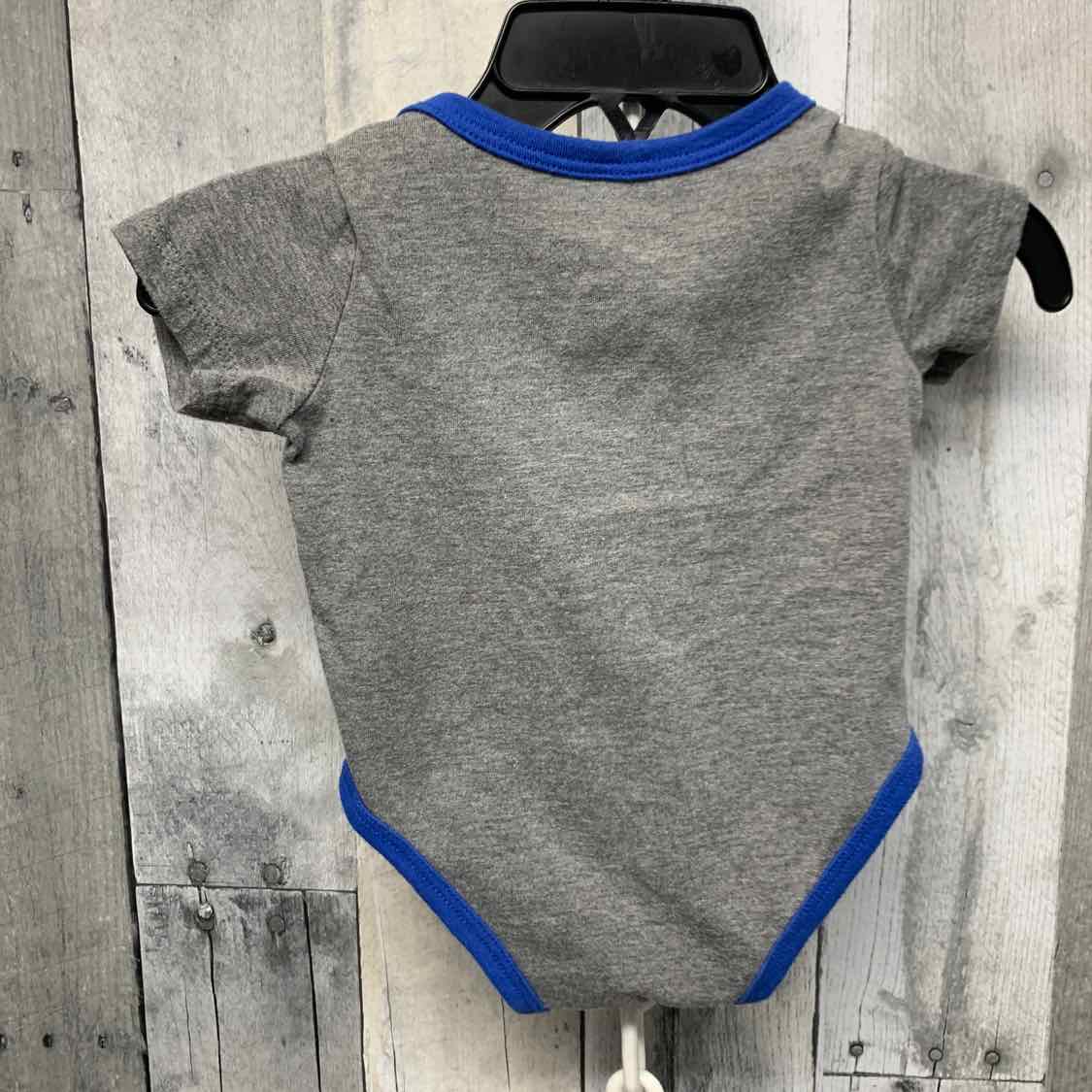 Size 3 Months Gray/Blue Sport Brand Bodysuit