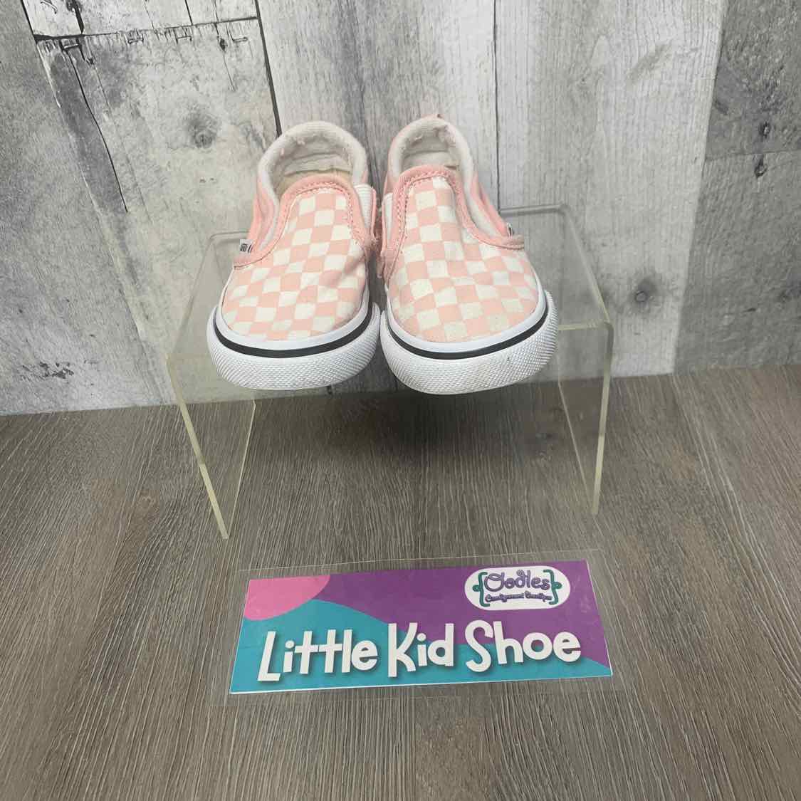 Size 5 Pink/White Vans Sneakers