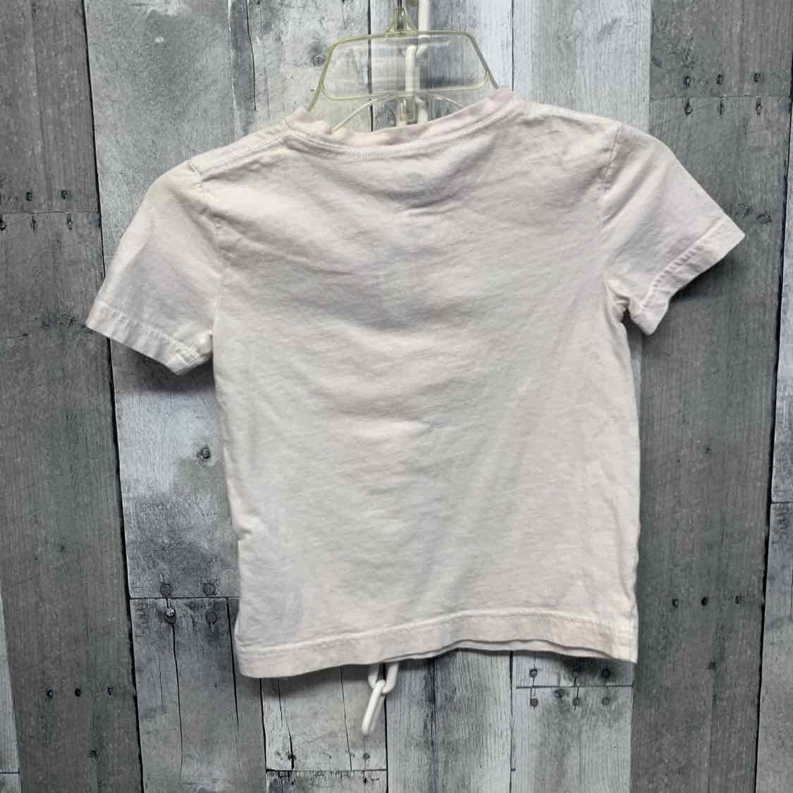 Size 4T White Print Sport Brand T Shirt
