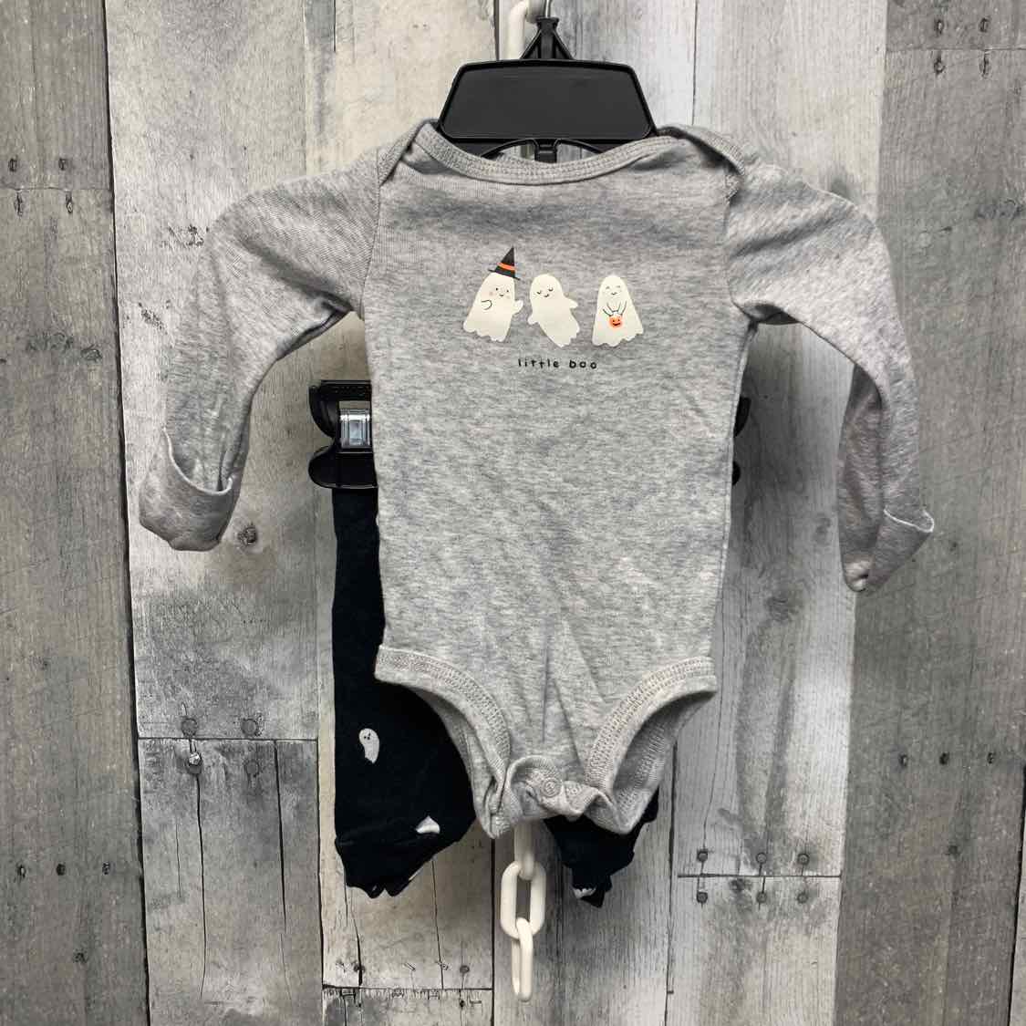 Size Newborn Gray/Black Just One You Shirt/Pants