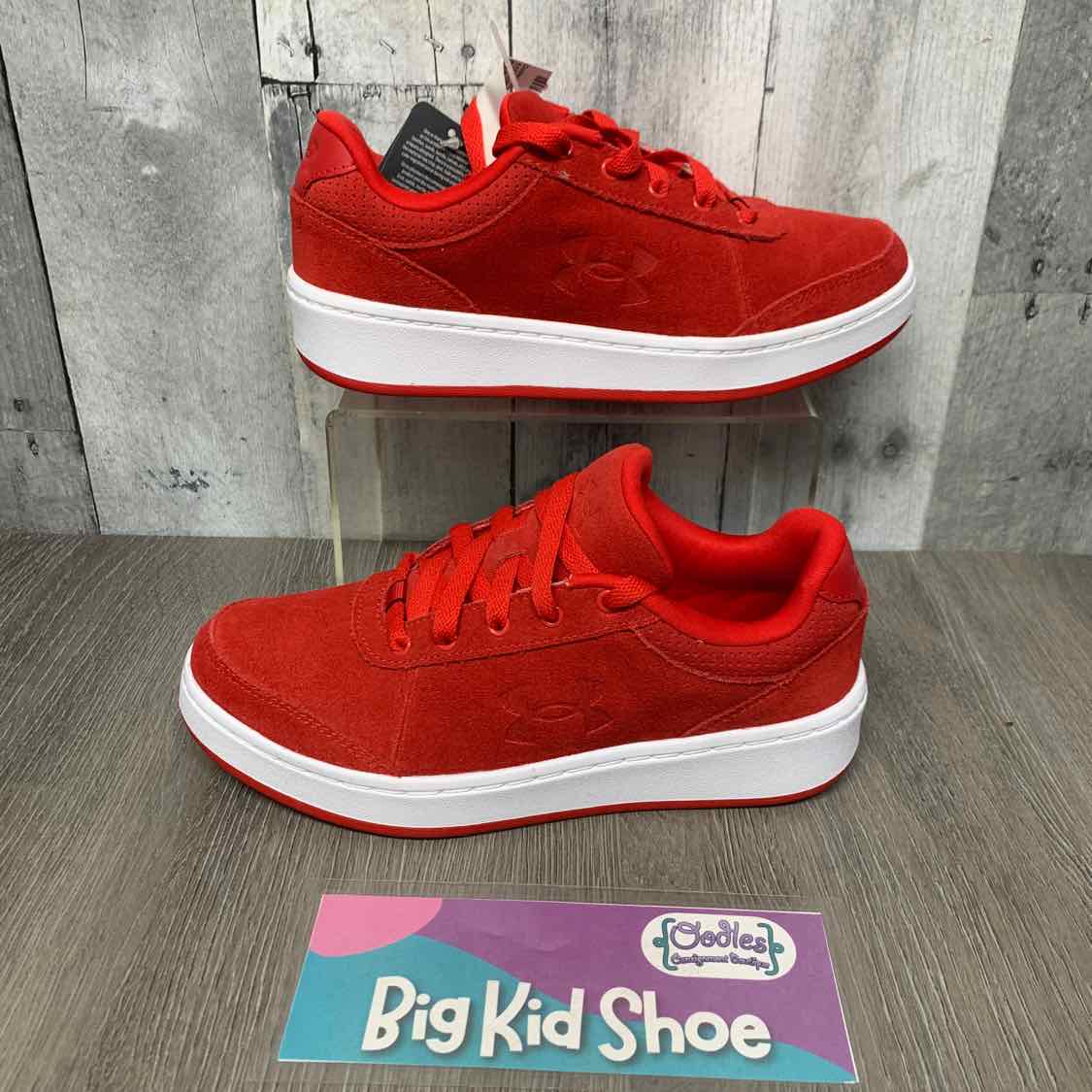 Size 4 Red/White Sport Brand Sneakers