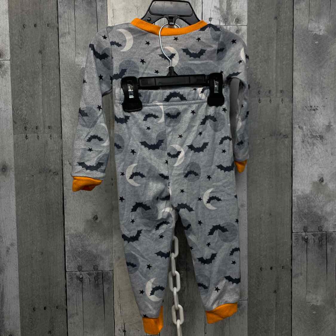 Size 2T Gray/Orange Disney 2pc PJs