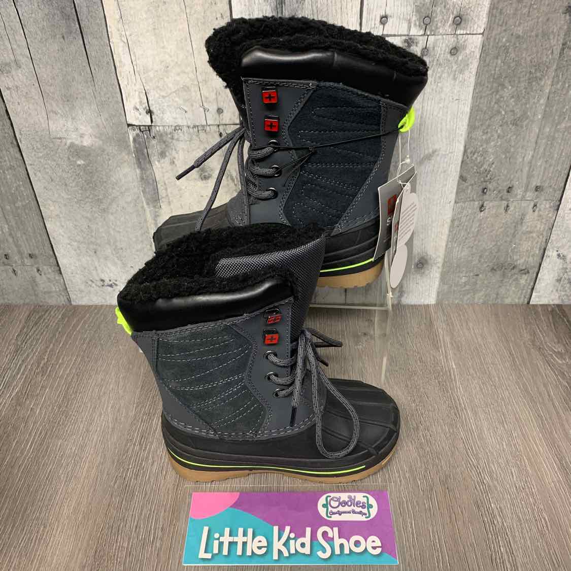 Size 10 Black Swiss Tech Snow Boots
