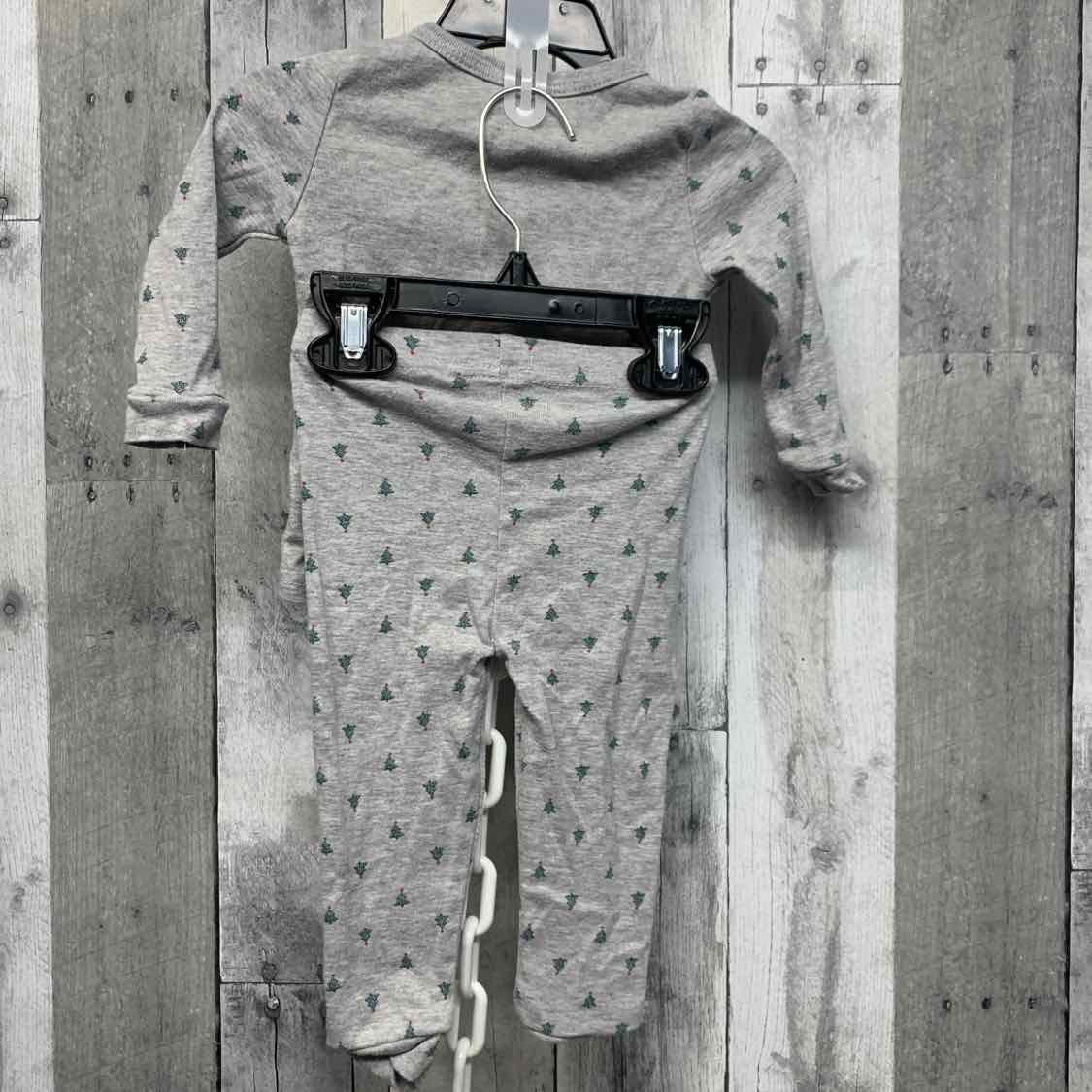 Size 12 Months Gray Print Chick Pea 2pc PJs
