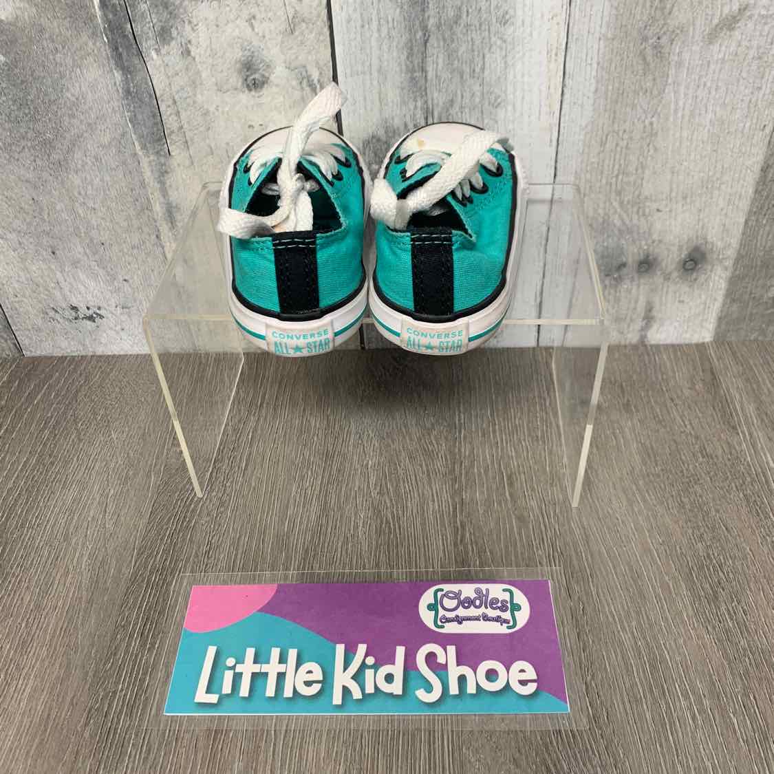 Size 4 Teal/Black Converse Sneakers