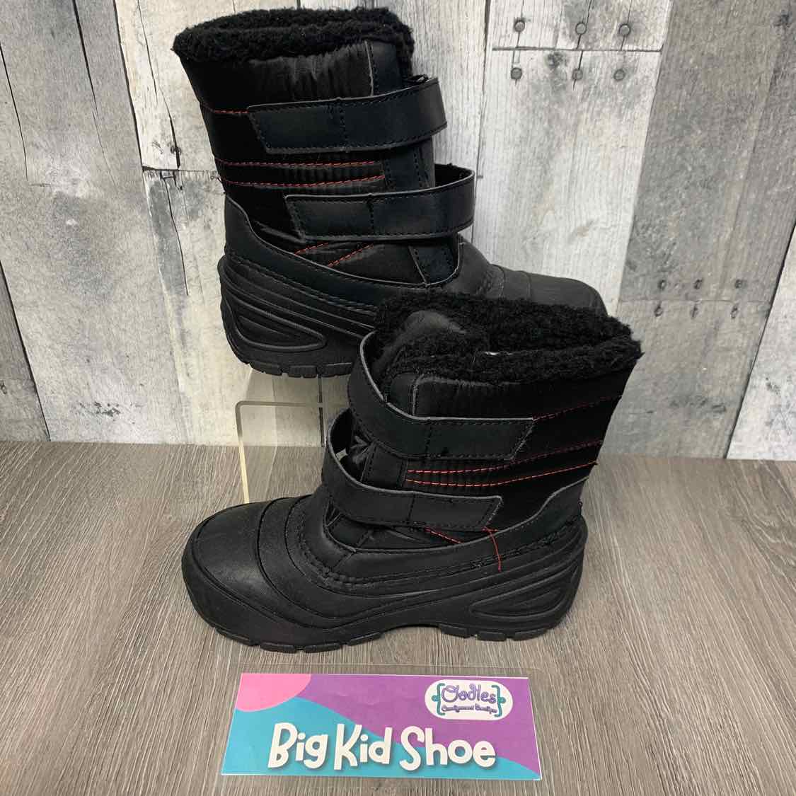 Size 1 Black Wonder Nation Snow Boots