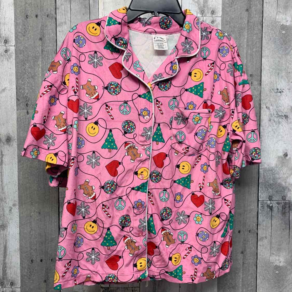 Size 16/18 Pink Print Art Class 2pc PJs