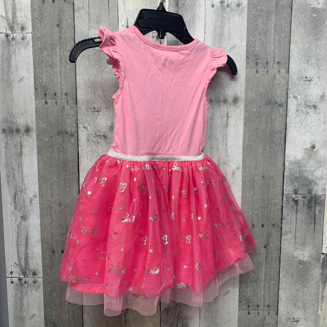 Size 4 Pink Graphic Barbie Dress