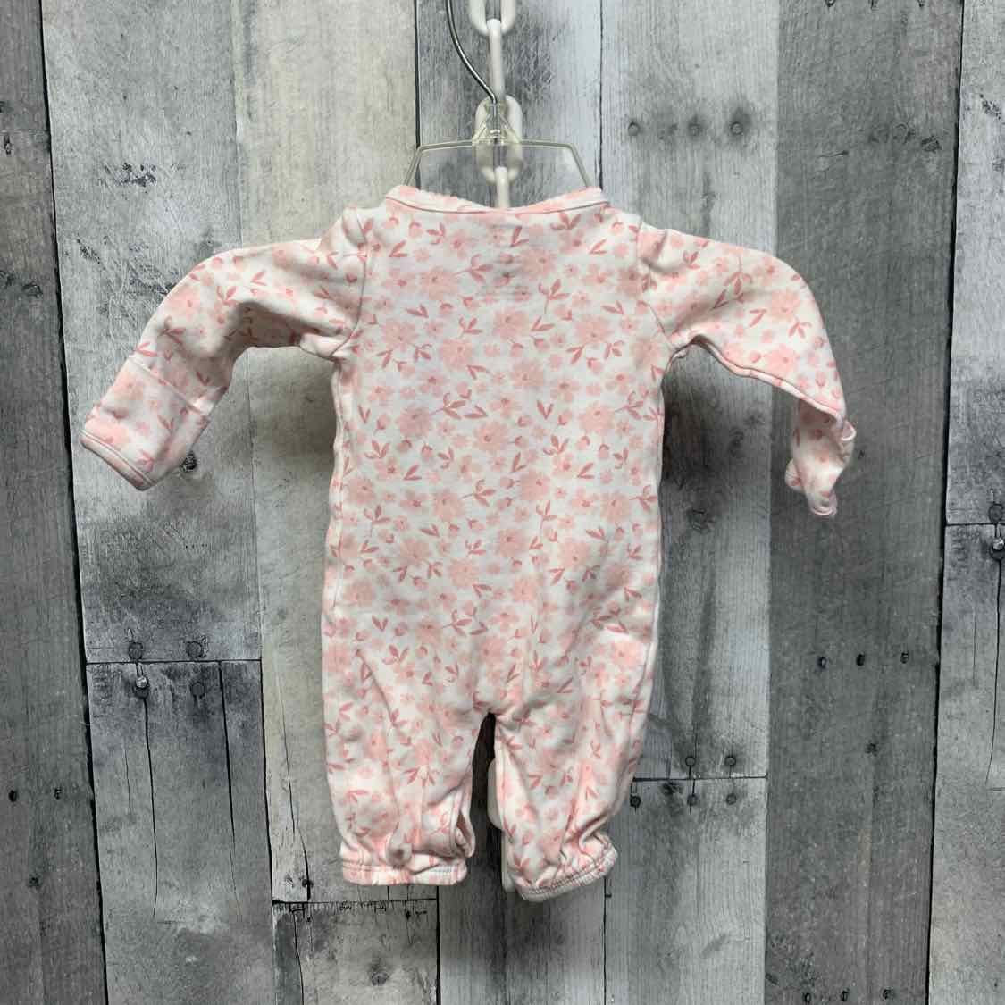 Size Preemie Pink Floral Print Just One You Romper