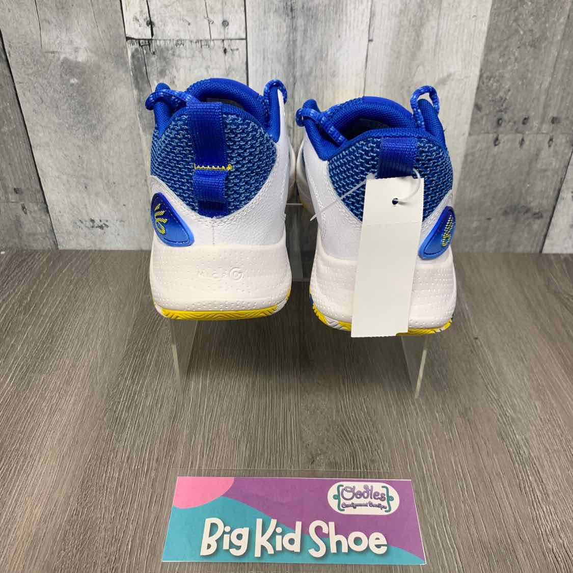 Size 5.5 Blue/Yellow Sport Brand Sneakers