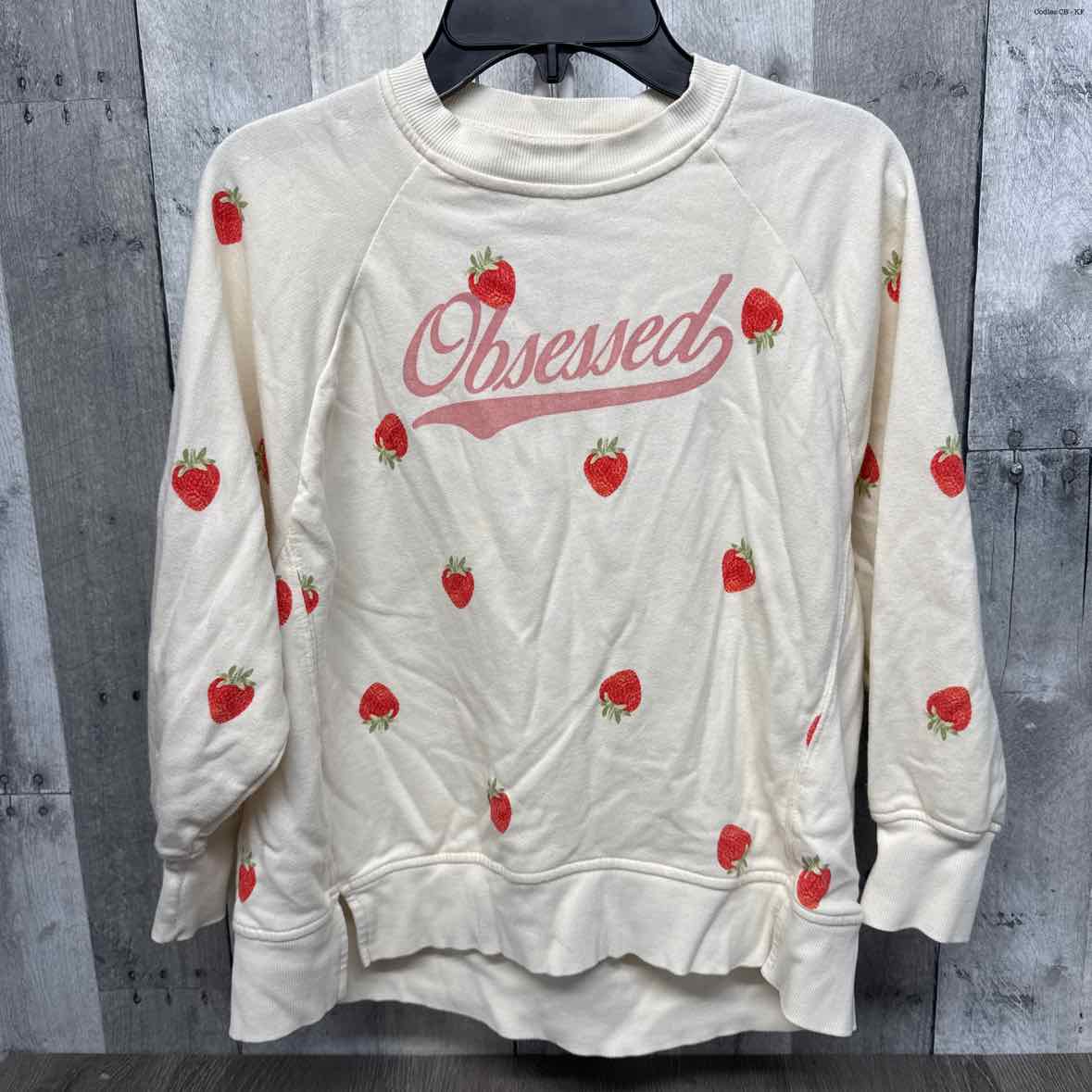 Size 8 White/Red Old Navy Long Sleeve Shirt