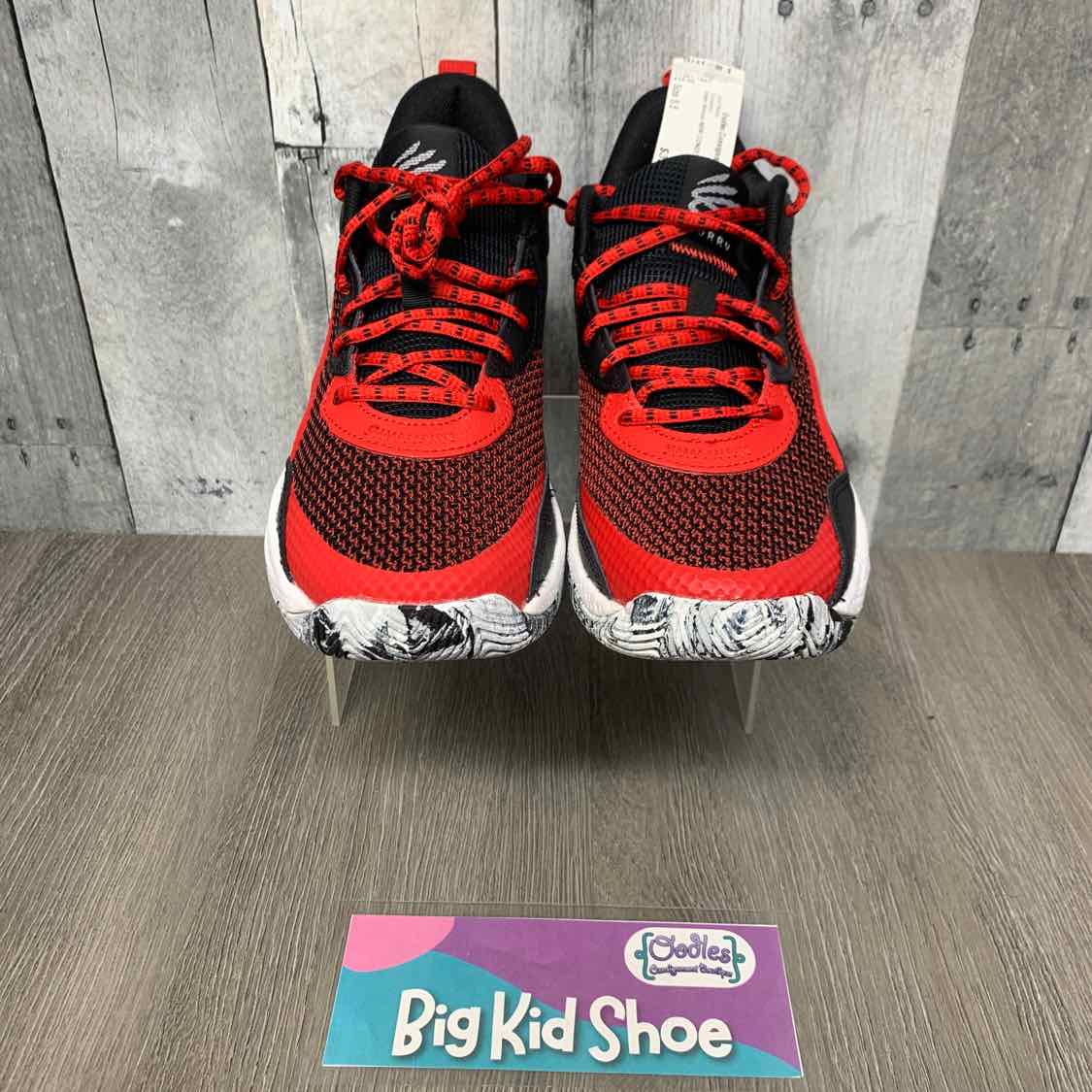 Size 5.5 Red/Black Sport Brand Sneakers