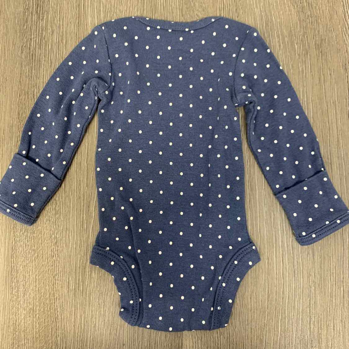 Size Preemie Blue Print Carter's Bodysuit