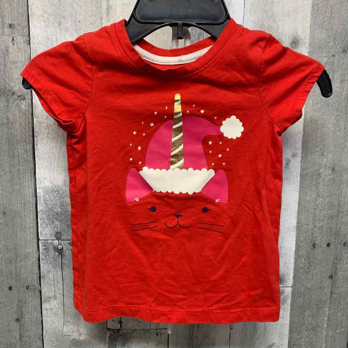 Size 4T Red Graphic Cat & Jack T Shirt
