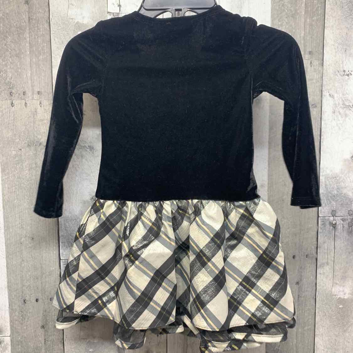 Size 4T Black/Gold Bonnie Jean/Baby LS Dress