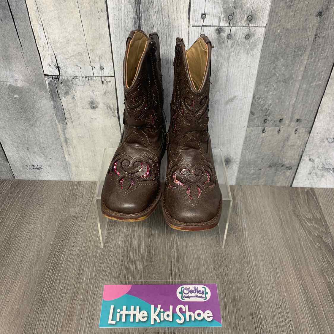 Size 8 Brown/Pink Roper Boots