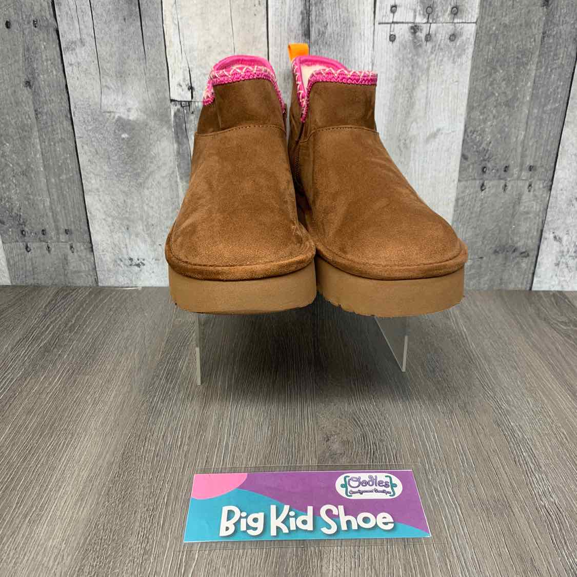 Size 6 Tan/Pink B Brand Boots