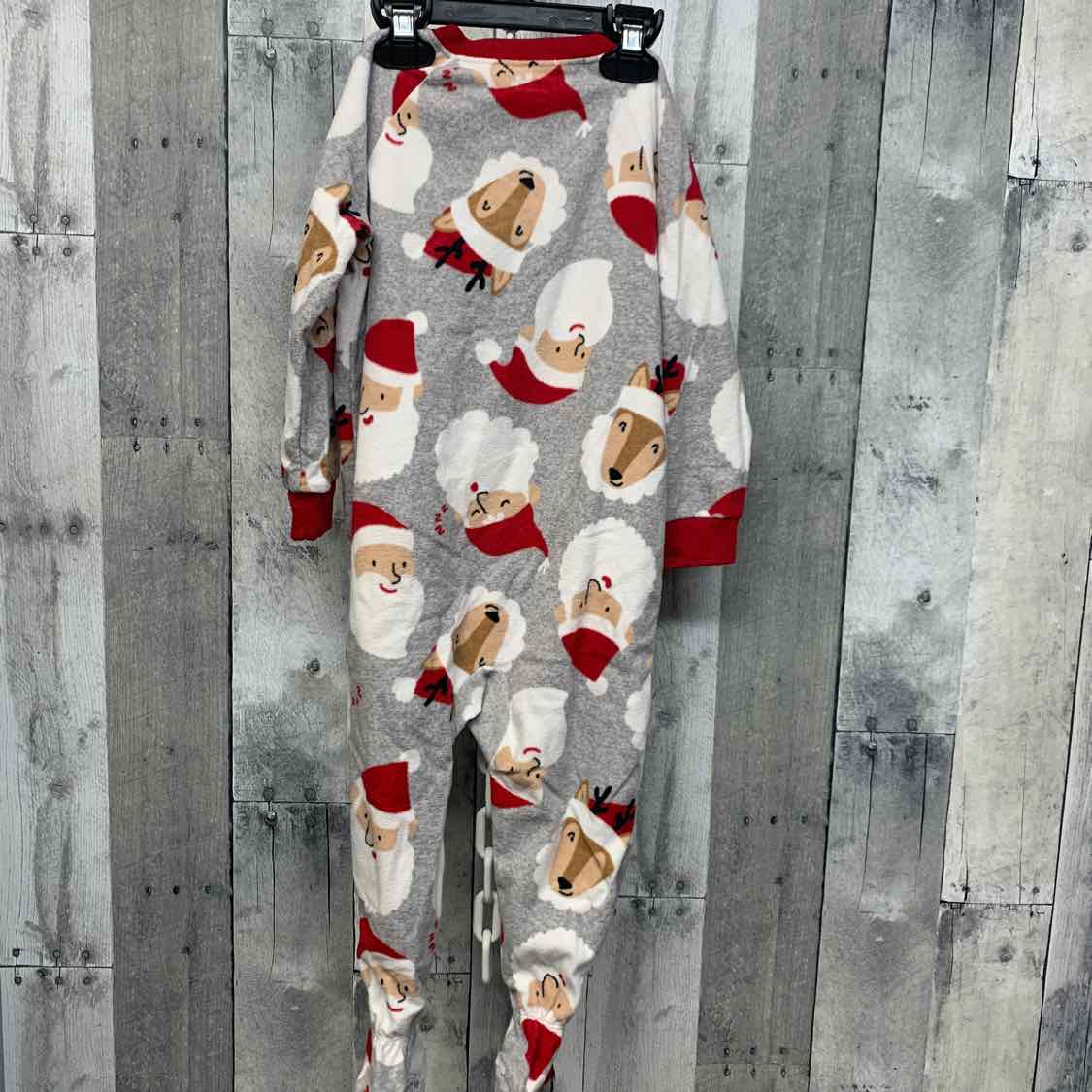 Size 2T Gray Print Child of Mine Footy PJs
