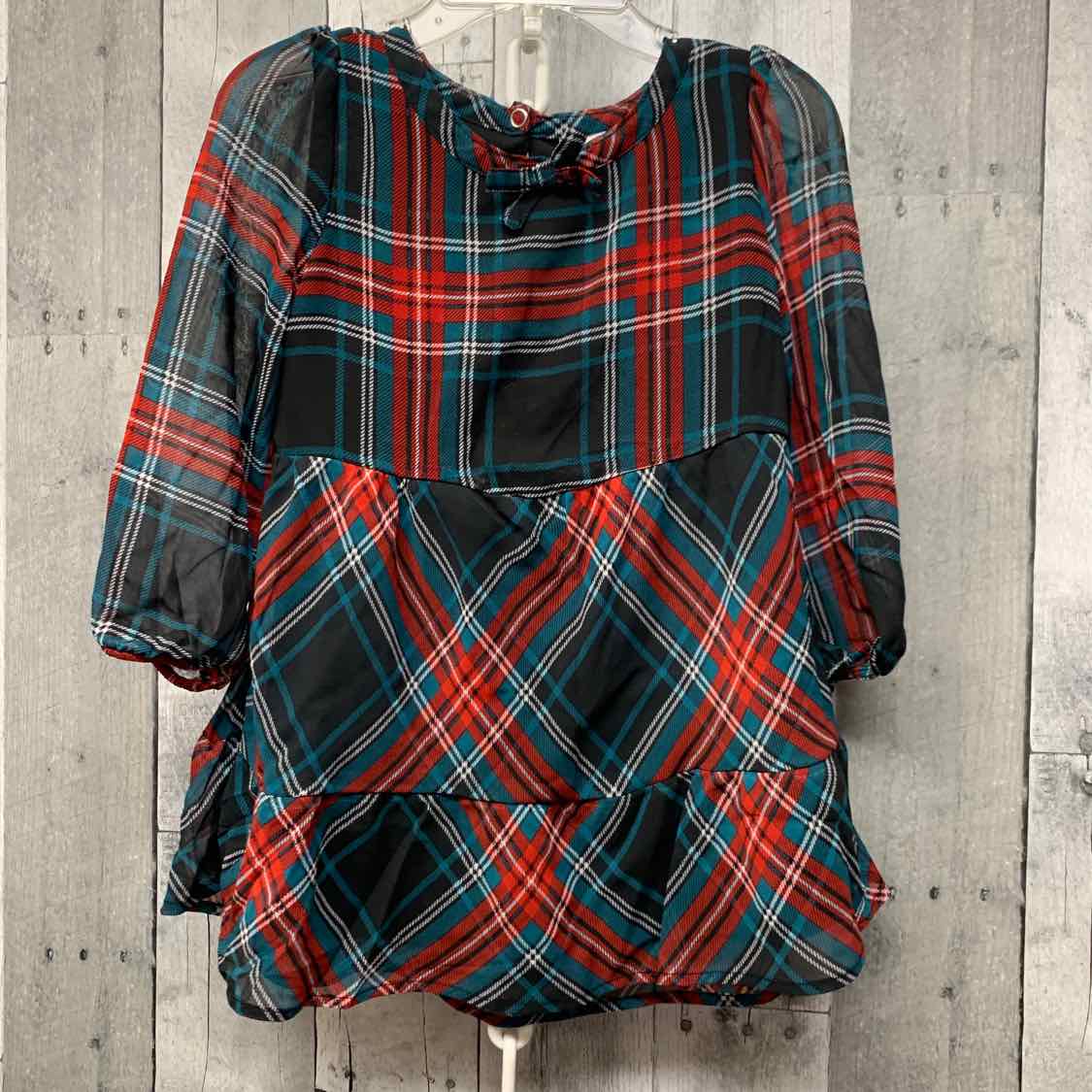 Size 2T Red Plaid B Brand Long Sleeve Shirt