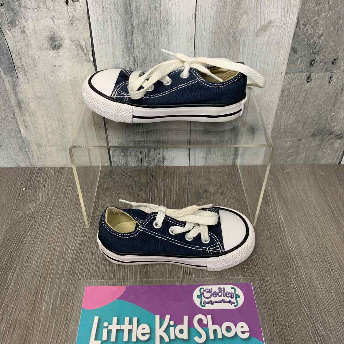 Size 10 Navy/White Converse Sneakers