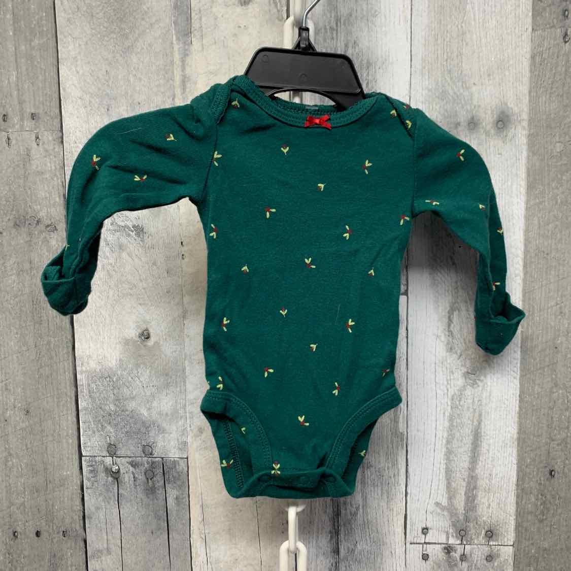 Size Newborn Green Carter's Bodysuit