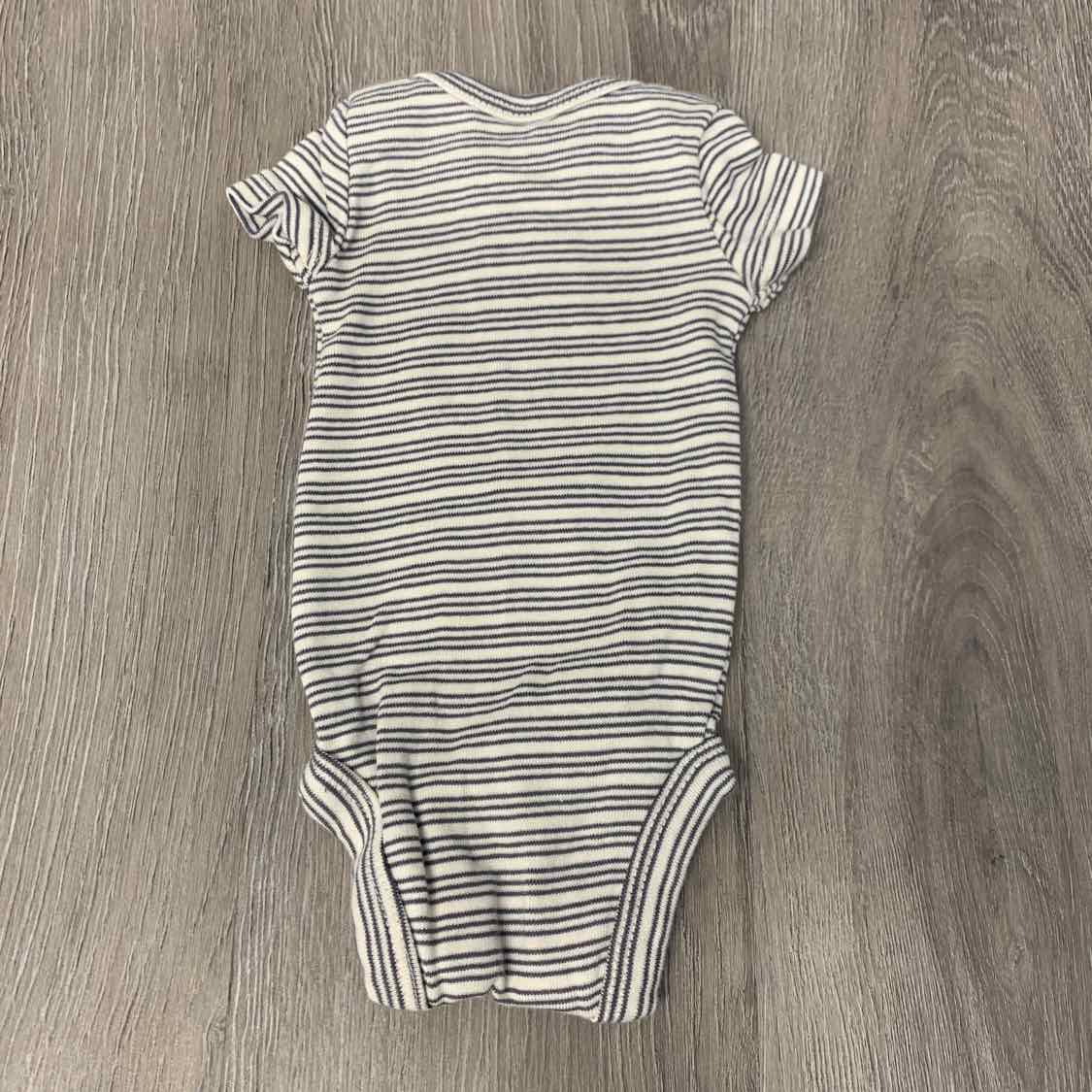 Size Preemie Gray/White Child of Mine Bodysuit - OodlesCB