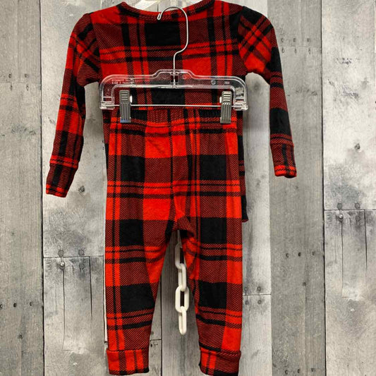 Size 18 Months Red/Black Cat & Jack 2pc PJs