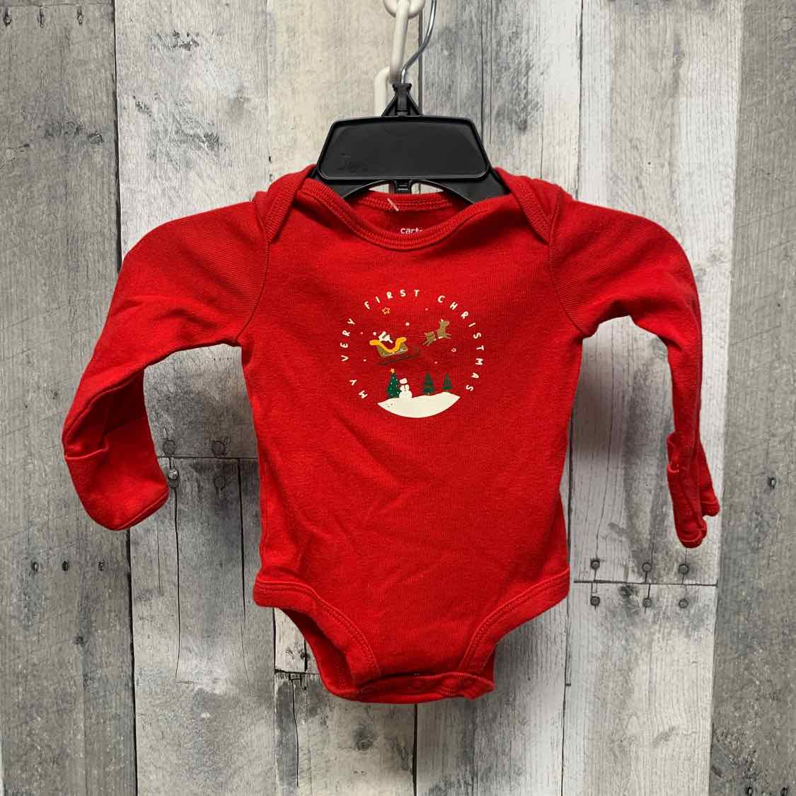 Size Newborn Red Graphic Carter's Bodysuit - OodlesCB