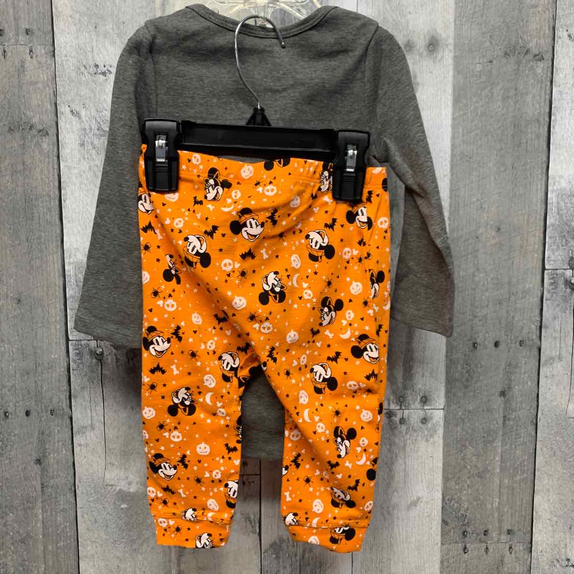 Size 12 Months Gray/Orange Disney Shirt/Pants