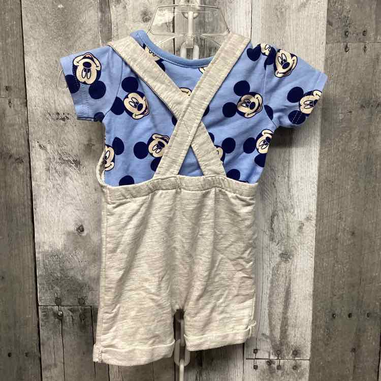 Size 0-3 Months Blue/Gray Disney Shirt/Pants