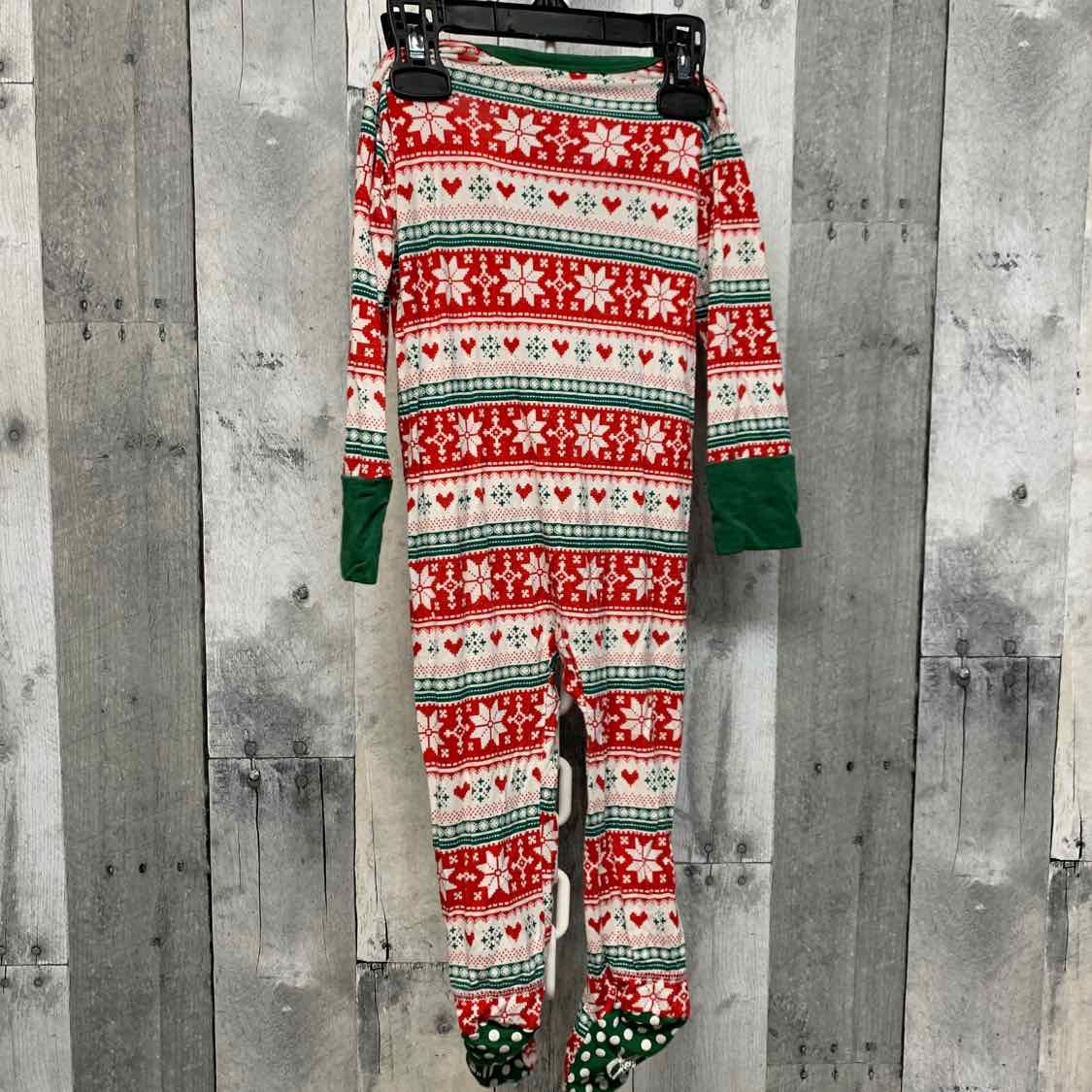 Size 9-12 Months Green/Red Boutique Brand Footy PJs