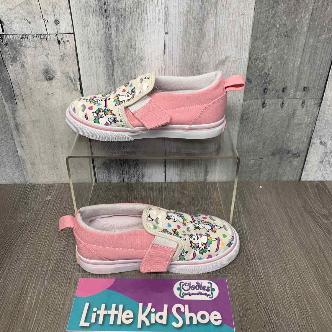 Size 9.5 White/Pink Vans Sneakers