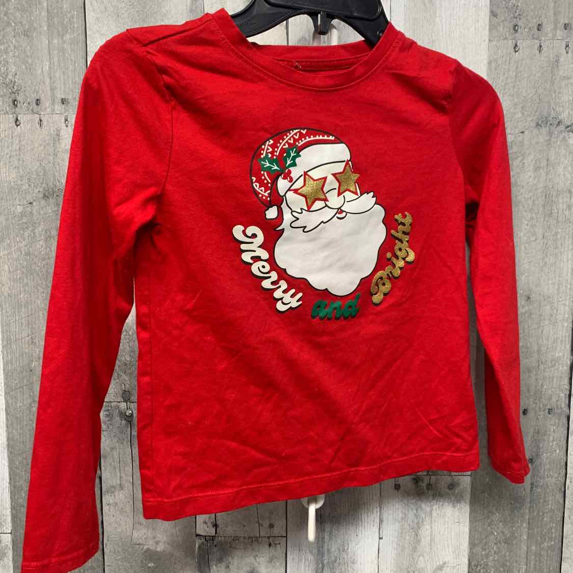Size 6/6X Red Graphic Holiday Brands Long Sleeve Shirt