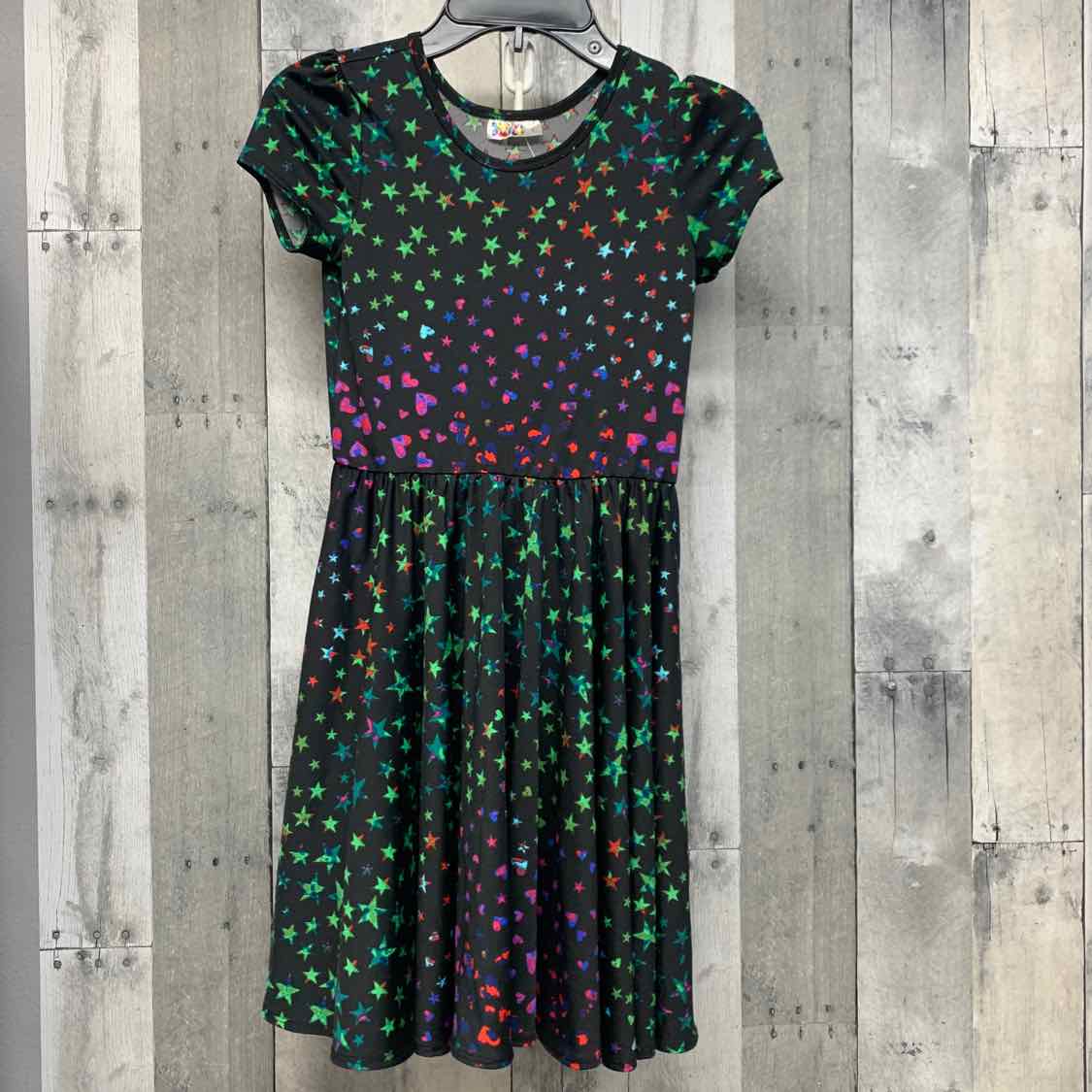 Size 7 Black/Green Dot Dot Smile Dress