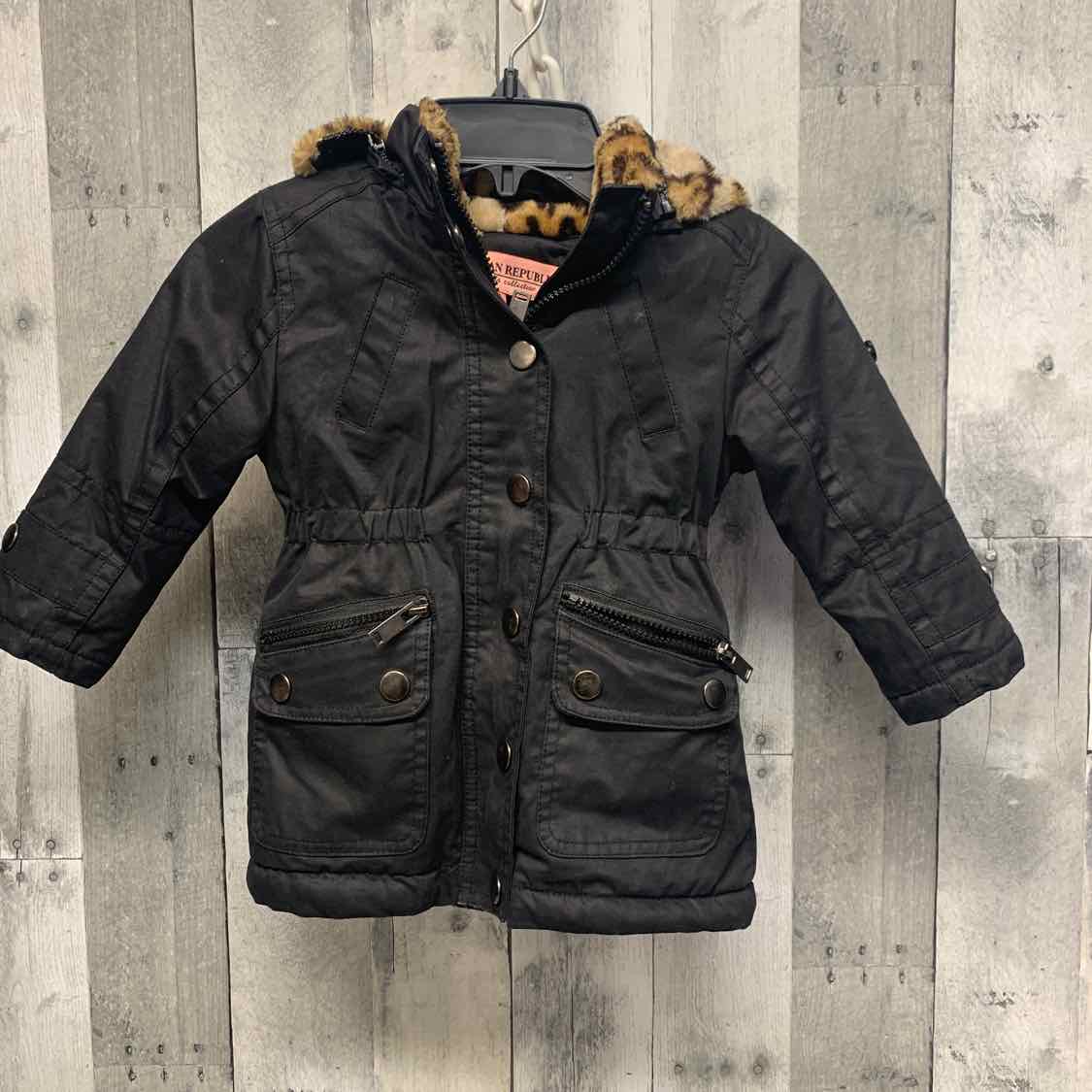 Size 3T Black/Tan B Brand Heavy Jacket