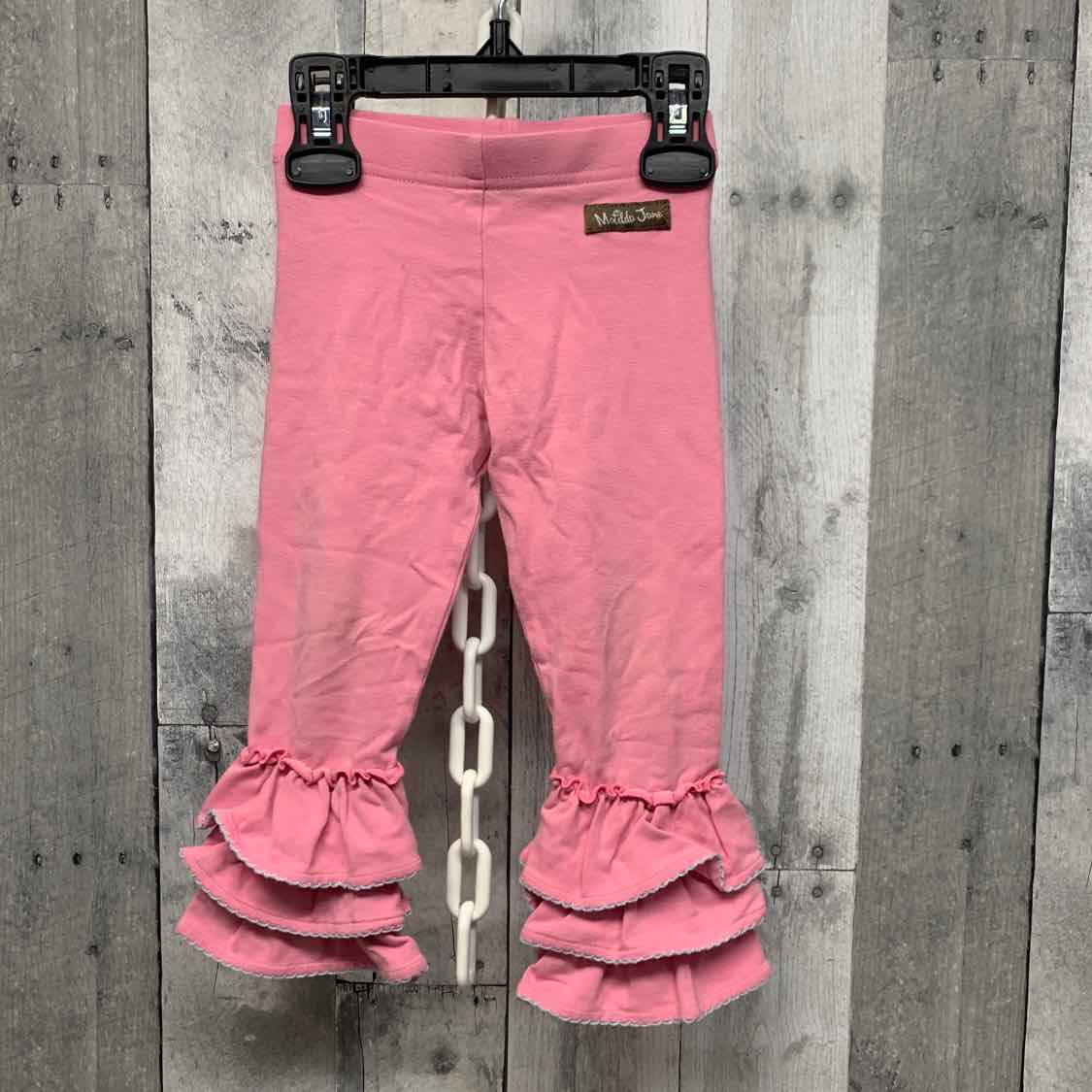 Size 2T Pink/Teal Matilda Jane Leggings