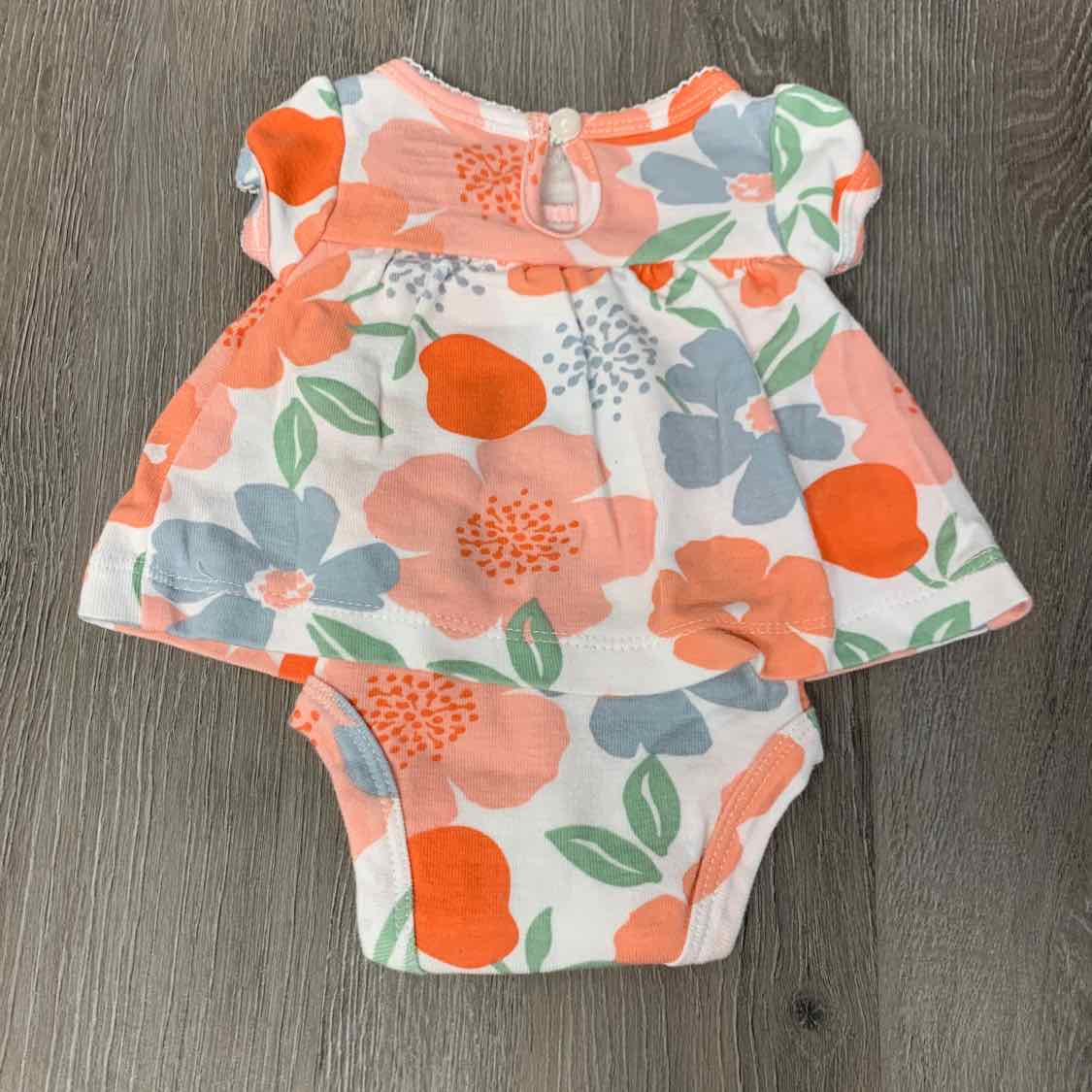 Size Preemie Pink Floral Print Child of Mine Romper