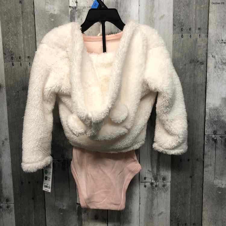 Size 24 Months White/Pink Child of Mine 2pc Top