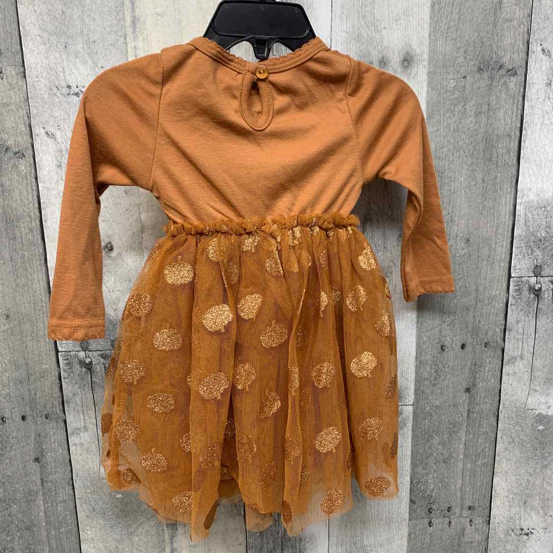 Size 9-12 Months Brown B Brand LS Dress