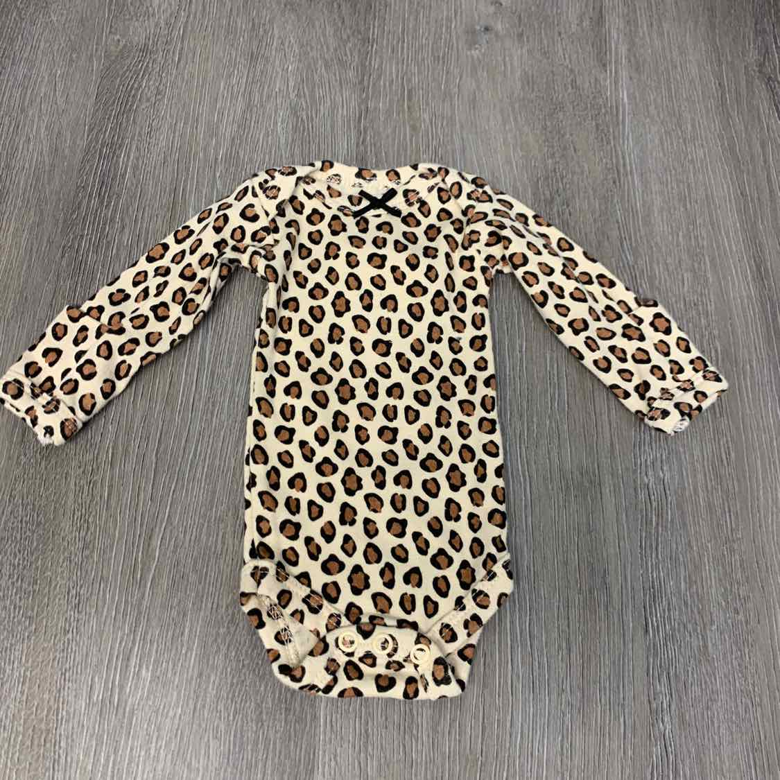 Size Preemie Tan Print B Brand Bodysuit