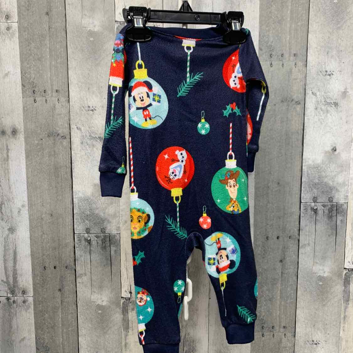 Size 6-9 Months Navy Print Disney Footy PJs