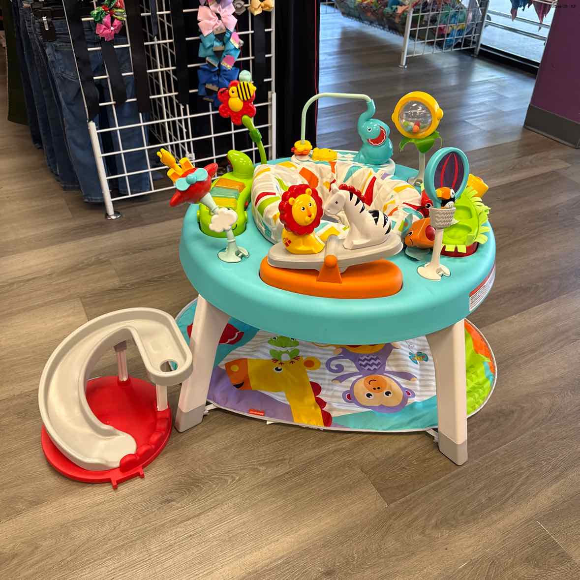 Fisher Price Gray/Teal Exersaucer
